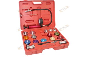 Auto Cooling System Radiator & Color Cap Pressure Tester Kit Pump Gauge Adapters